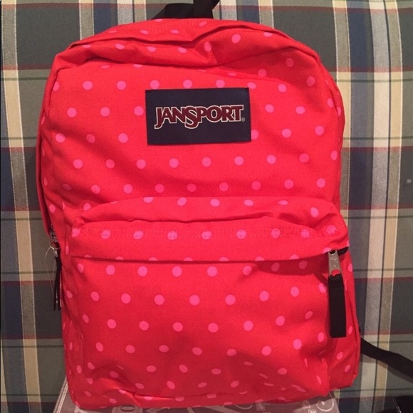 jansport polka dot backpack
